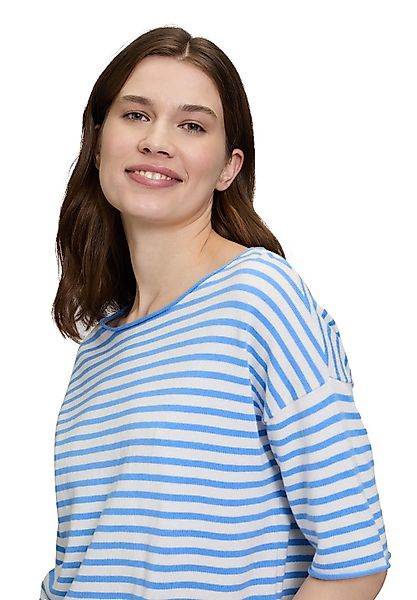 Betty&Co Kurzarmshirt "Betty & Co Strickpullover mit U-Boot-Ausschnitt", (1 günstig online kaufen