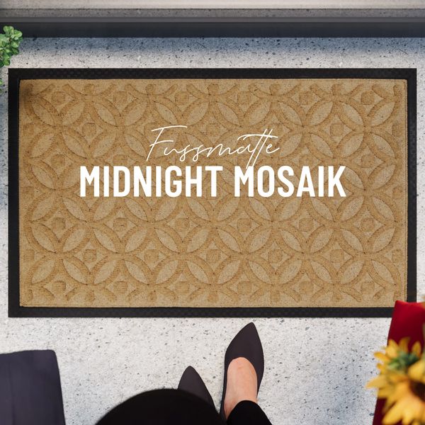 Wecon home Fußmatte "Midnight Mosaic" rechteckig 4 mm Höhe pflegeleicht, ru günstig online kaufen