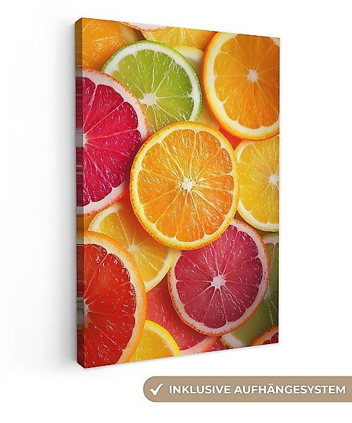 OneMillionCanvasses® Leinwandbild Obst - Bunt - günstig online kaufen