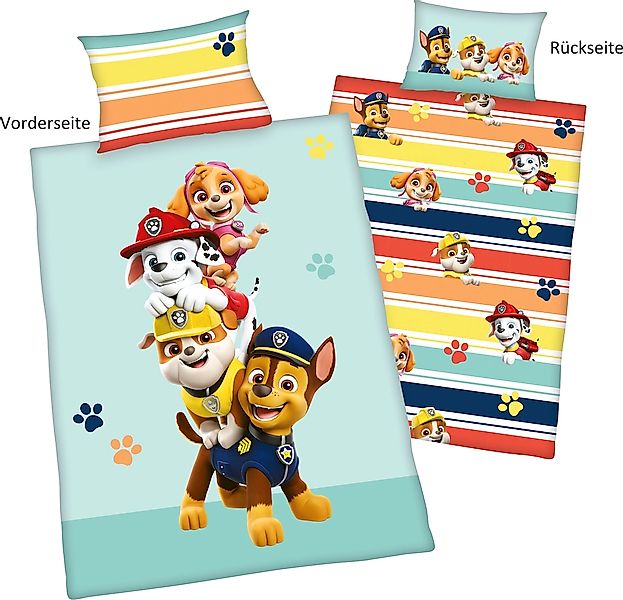PAW PATROL Babybettwäsche "Paw Patrol" mit liebevollem Motiv günstig online kaufen