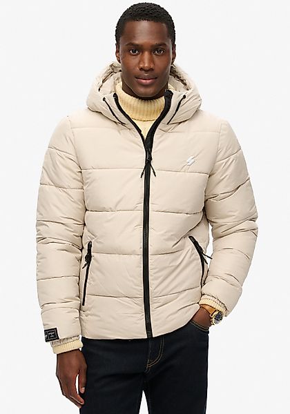 Superdry Steppjacke "HOODED SPORTS PUFFR JACKET" mitKapuze mit kontrastfarb günstig online kaufen