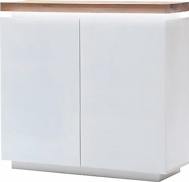 MCA furniture Highboard »Romina« mit LED Beleuchtung weiß dimmbar, inkl. Fe günstig online kaufen