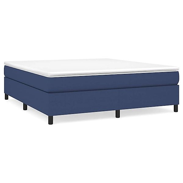 vidaXL Boxspringbett mit Matratze Blau 180x200 cm Stoff 3144445 günstig online kaufen