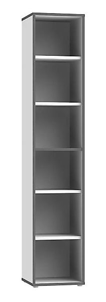 Regal 45x226 KEFLAVIK von Forte Weiß / Wolfram Grau günstig online kaufen