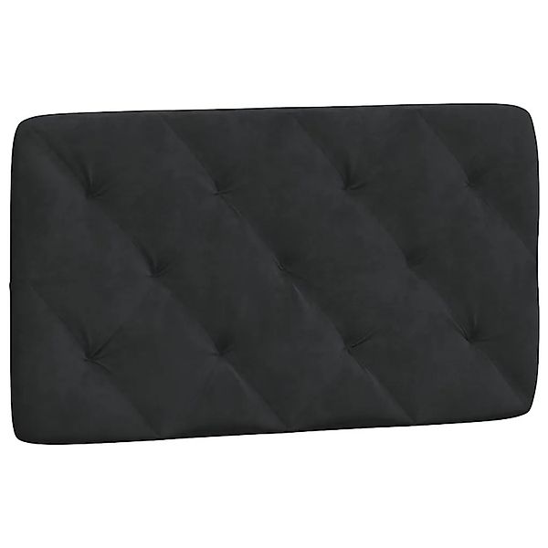 vidaXL Kopfteil-Kissen Schwarz 80 cm Samt 374704 günstig online kaufen