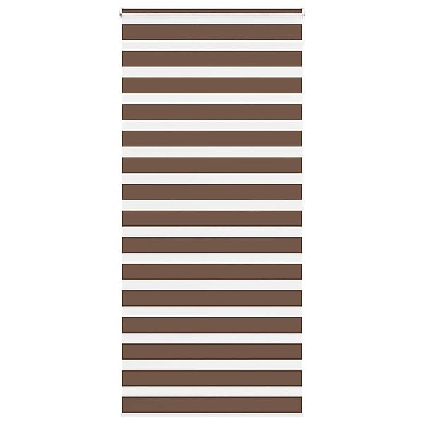 vidaXL Doppelrollo Braun 95x200 cm Stoffbreite 90,9 cm Polyester 4014364 günstig online kaufen
