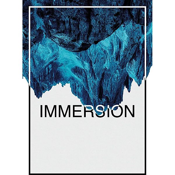 Komar Poster »Immersion Blue«, Abstrakt-Sprüche & Texte, (1 St.) günstig online kaufen
