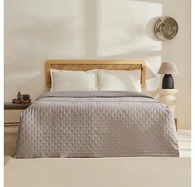 Karaca Home Tagesdecke Breezy Bettüberwurf Grau 160x240 cm günstig online kaufen