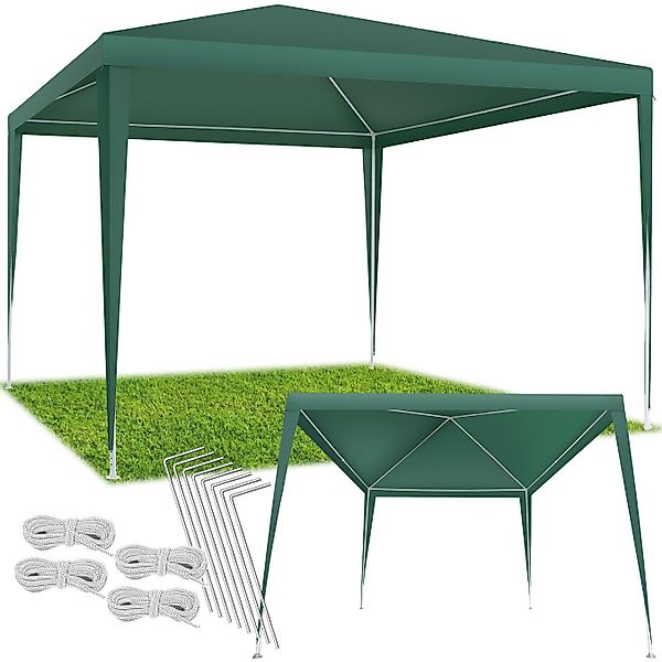 tectake Pavillon Terrassenüberdachung Kara 3x3 m, günstig online kaufen