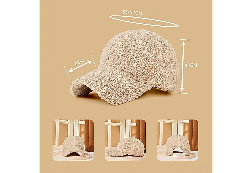 Refttenw Baseball Cap Verstellbare Winter Fleece Baseballcap Outdoor Winddi günstig online kaufen