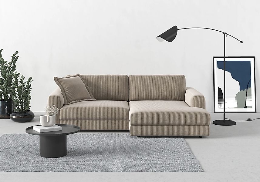 TRENDMANUFAKTUR Ecksofa "Bourbon", (2 St.), mit extra hohem Sitzkomfort, au günstig online kaufen