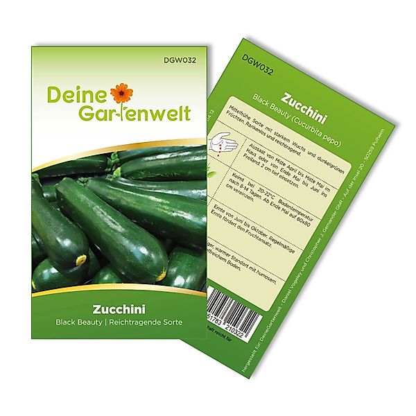 Deine Gartenwelt Zucchini Black Beauty Samen günstig online kaufen