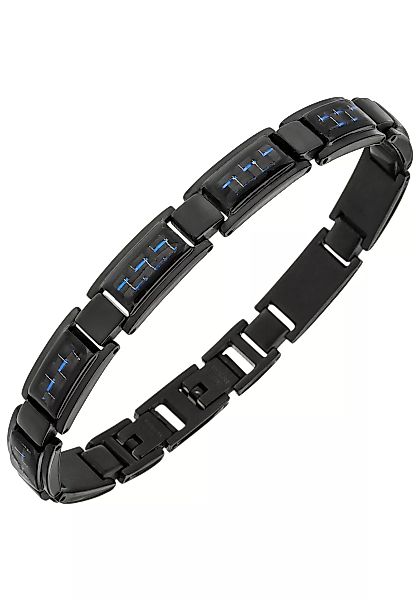 JOBO Armband, Edelstahl mit Carbon 21 cm günstig online kaufen