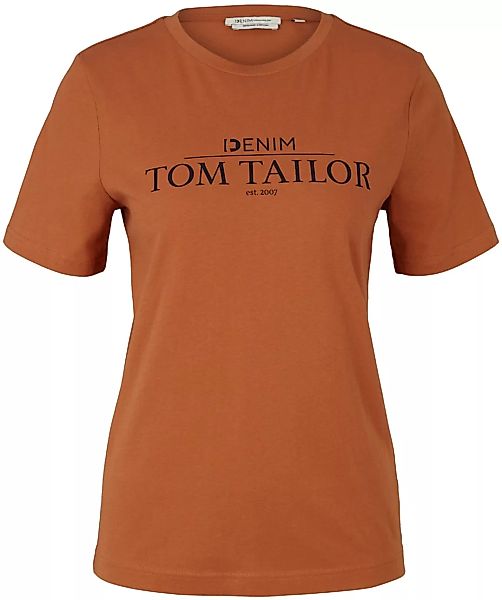 TOM TAILOR Denim T-Shirt, mit Logo Print auf der Brust günstig online kaufen