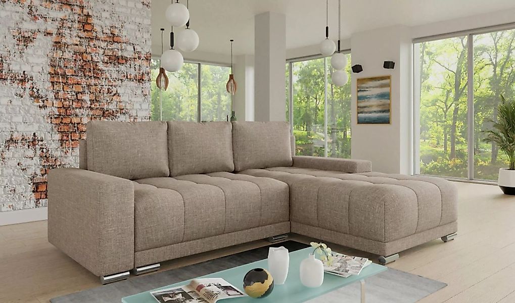 Sofnet Ecksofa Pavo, mit Schlaffunktion und Bettkasten, L-Form Couch, Polst günstig online kaufen