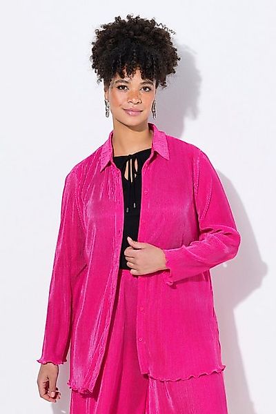 MIAMODA Longbluse Plissee-Bluse A-Linie weiter Langarm günstig online kaufen
