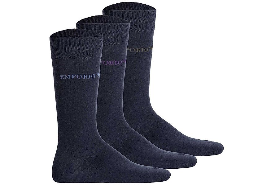 Emporio Armani Kurzsocken Herren Socken 3er Pack Baumwolle Casual Cotton (P günstig online kaufen