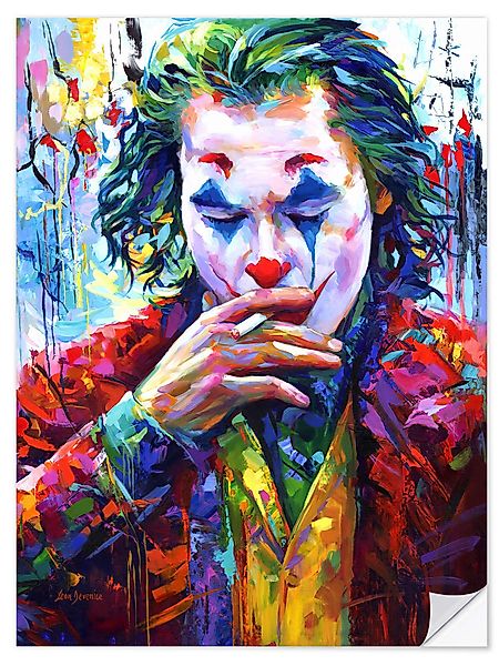 Posterlounge Wandbild Smoking Joker Pop Art, günstig online kaufen