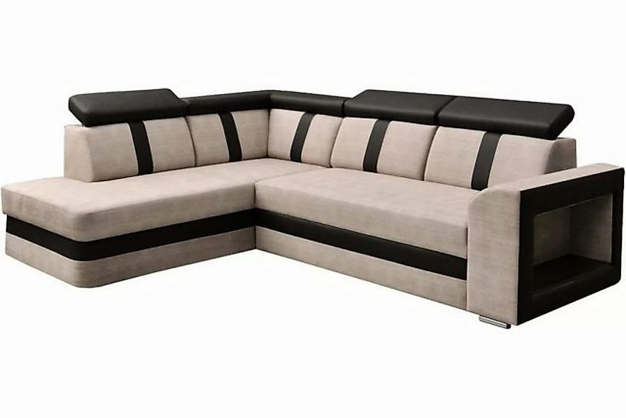 MOEBLO Ecksofa TEXAS, Eckcouch Sofa Eckcouch Verstellbaren Kopfstützen Couc günstig online kaufen