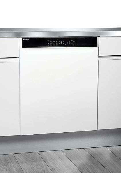 Sharp Unterbaugeschirrspüler "QW-NA3YU42AW-DE" 9,2 l 14 Maßgedecke günstig online kaufen
