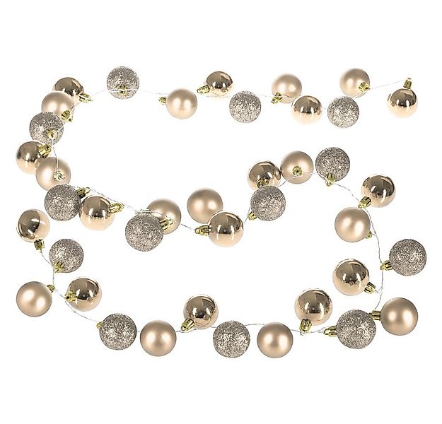 Casaria Lichterkette, LED Lichterkette 40 Weihnachtskugeln 2 m Innen Außen günstig online kaufen