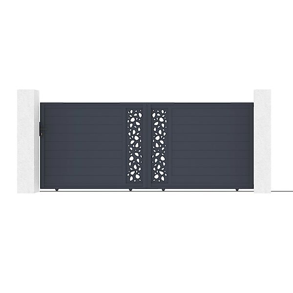 Casanoov Schiebetor 4M Sunny H 160Cm & 2 Pfosten H 190Cm Aluminium Grau günstig online kaufen