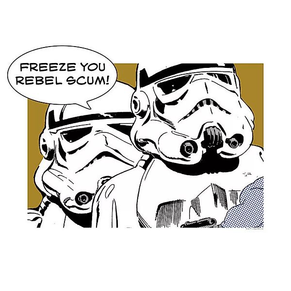 Komar Wandbild Star Wars Classic Comic Quote Storm Star Wars B/L: ca. 40x30 günstig online kaufen