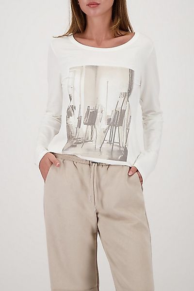 Monari Langarmshirt Shirt Atelier Regular fit mit Rundhalsausschnitt günstig online kaufen