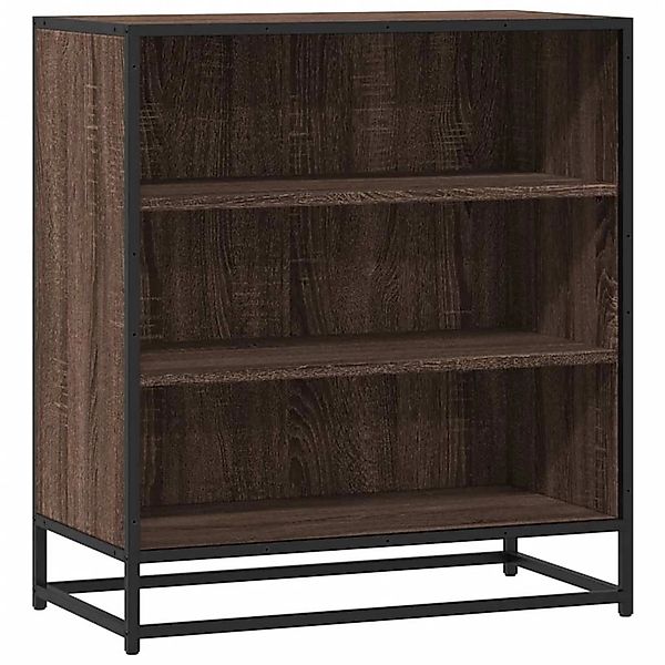 vidaXL Sideboard Braun Eichen-Optik 68x35x76 cm Holzwerkstoff & Metall 8489 günstig online kaufen