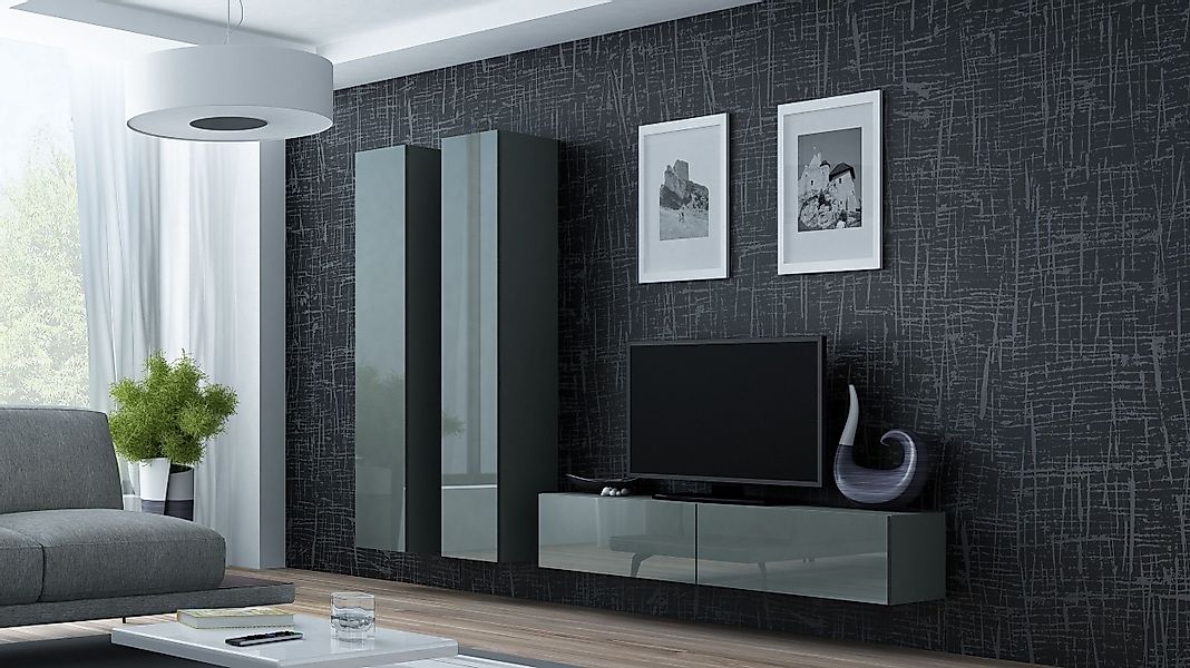 99rooms Wohnwand Vago IX, (Set (3-St), günstig online kaufen