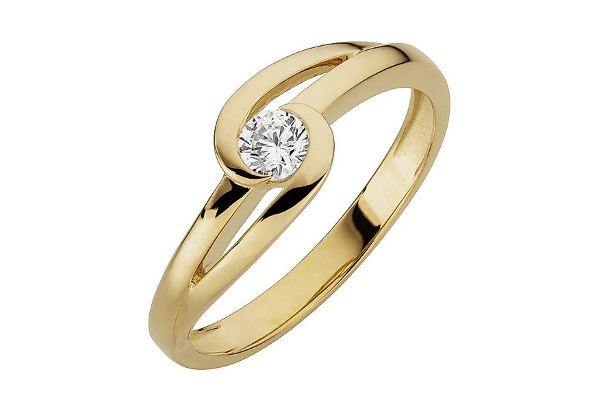 Orolino Fingerring 333/- Gelbgold glanz synth. Zirkonia günstig online kaufen