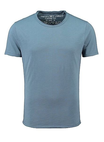 Key Largo T-Shirt Bread vintage Look uni Basic T00621 Rundhalsauschnitt uni günstig online kaufen