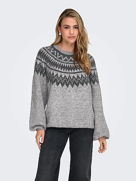 ONLY Strickpullover "ONLREYKJA LS O-NECK KNT" mit Wolle und Stretchanteil günstig online kaufen