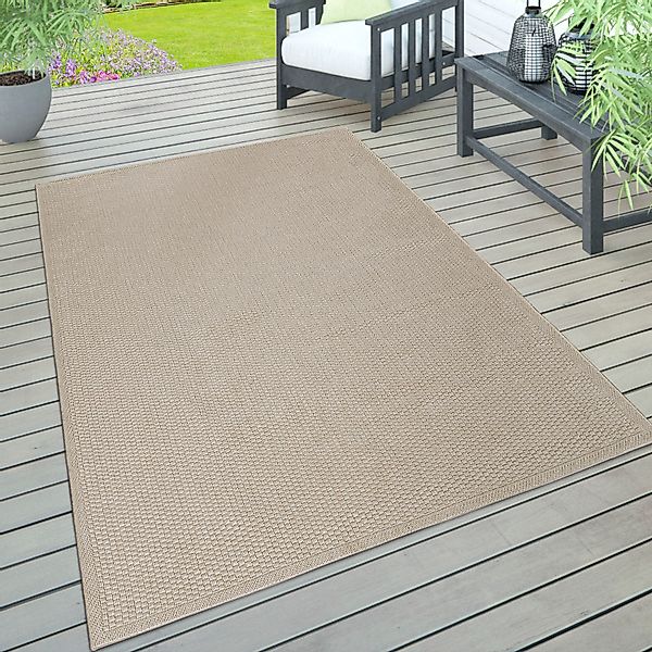 Paco Home Teppich "Timber 125" rechteckig 4 mm Höhe Flachgewebe, Sisal Opti günstig online kaufen