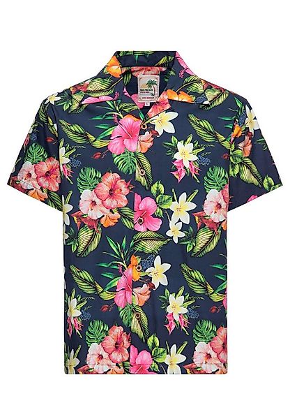 KingKerosin Kurzarmhemd Tropical Flowers mit floralem Allover-Print günstig online kaufen