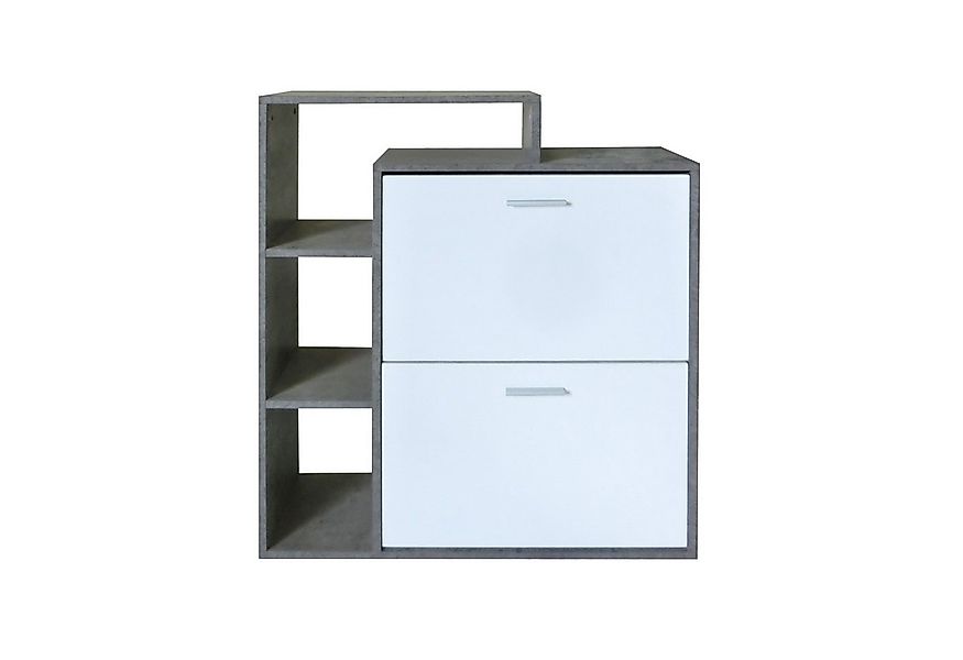 HTI-Living Schuhschrank Schuhschrank Lisa Beton-Weiß (Stück, 1-St., 1 Schuh günstig online kaufen