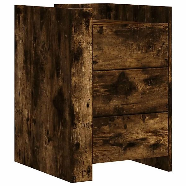vidaXL Nachttisch Nachttisch Räuchereiche 45x50x65 cm günstig online kaufen