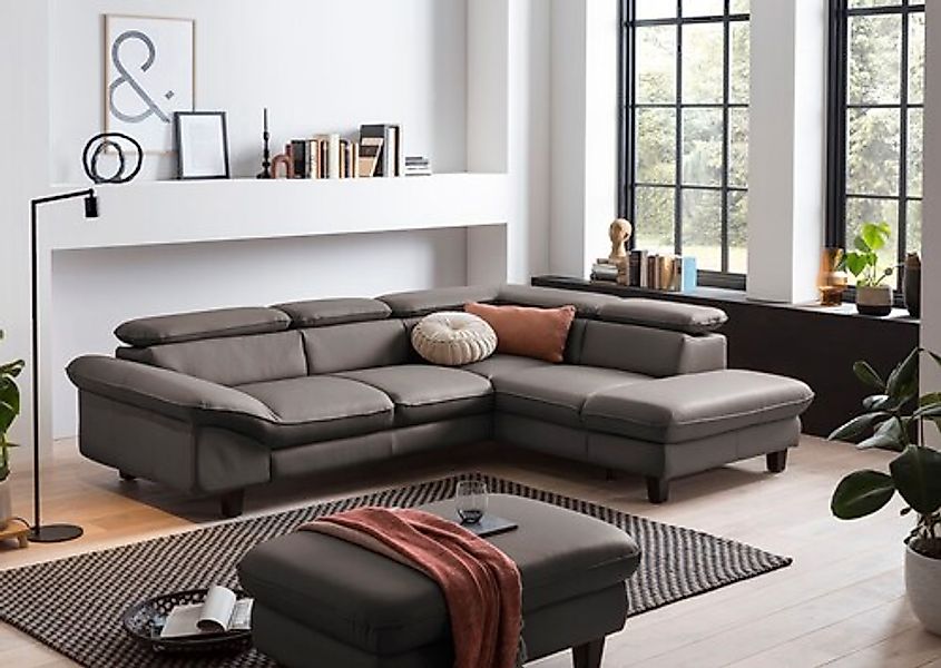 Home affaire Ecksofa "Pilot L-Form" mit Kopfteilverstellung, wahlweise mit günstig online kaufen