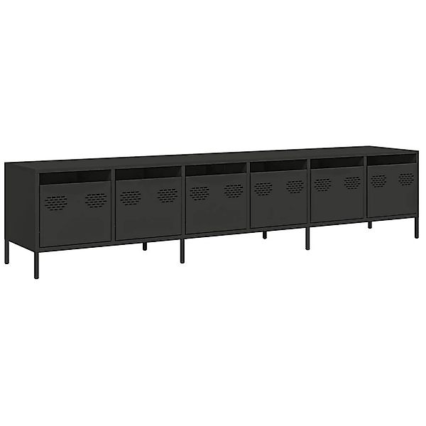 vidaXL TV-Schrank Schwarz 202x39x43,5 cm Kaltgewalzter Stahl 3307149 günstig online kaufen