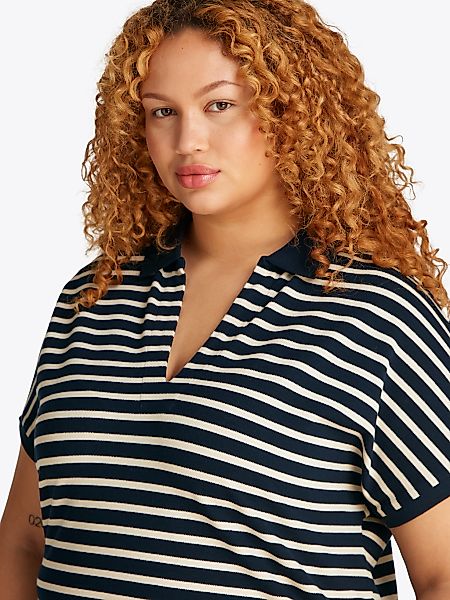 Tommy Hilfiger Curve Poloshirt CRV LYOCELL günstig online kaufen