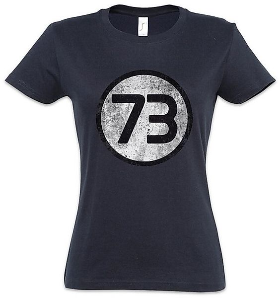 Urban Backwoods Print-Shirt Black Number 73 The Logo Damen T-Shirt Big Shel günstig online kaufen