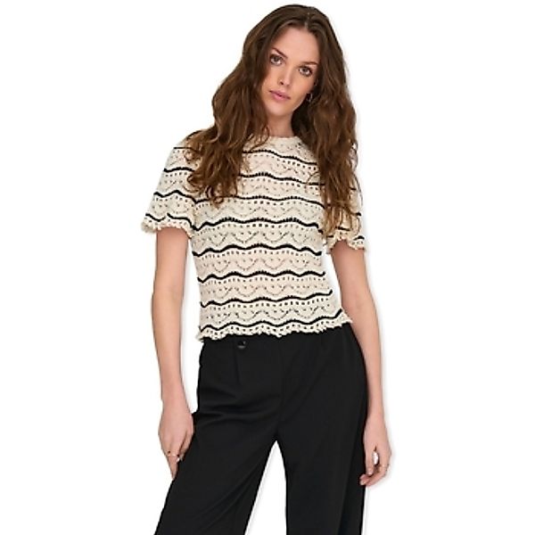 Only  Pullover Anna Sofia Life Knit - Birch/Black günstig online kaufen