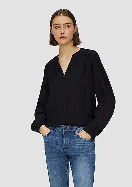 s.Oliver Langarmbluse Bluse Bluse aus Viskosemix günstig online kaufen