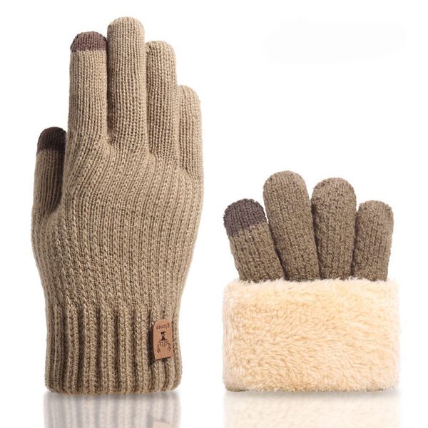 Coonoor Strickhandschuhe Winterhandschuhe mit Fleecefutter,Touchscreen Ther günstig online kaufen