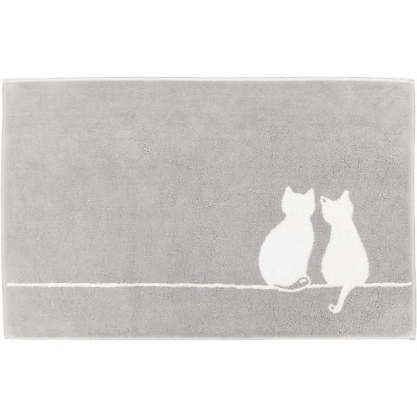 Cawö Badematten CUTE CATS You & Me 6263 - Farbe: platin/weiß - 76 - 50x80 c günstig online kaufen