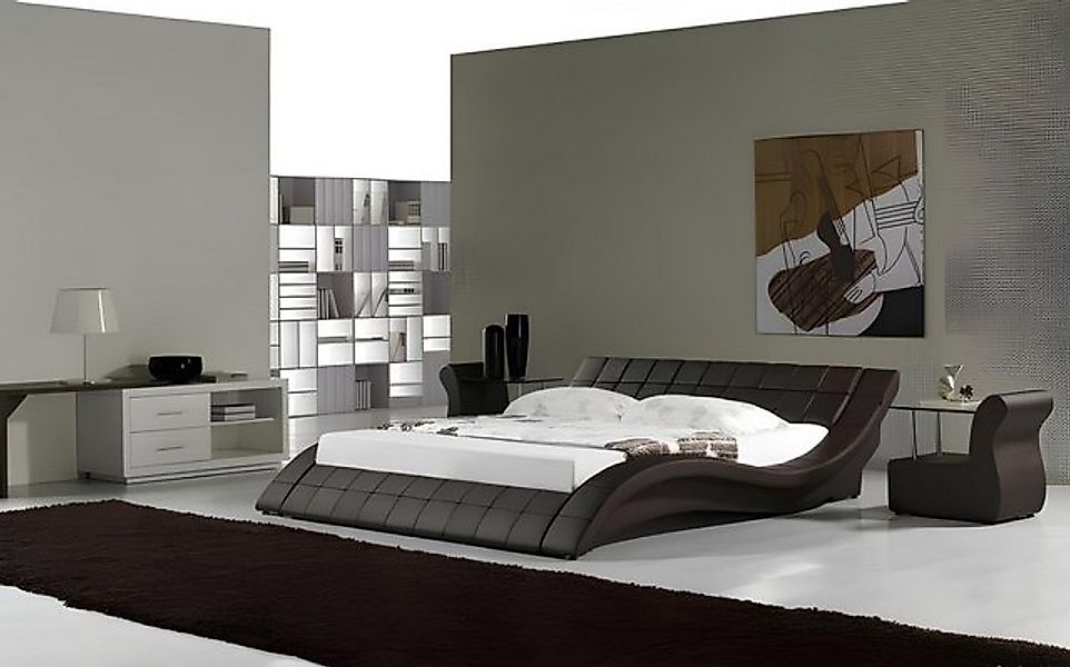 JVmoebel Bett Bett Braun Schlafzimmer JV Möbel Liegefläche 180x200 Schlafzi günstig online kaufen