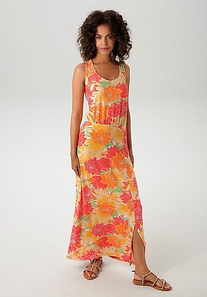 Aniston CASUAL Sommerkleid mit großflächigen, farbenfrohen Blüten bedruckt günstig online kaufen