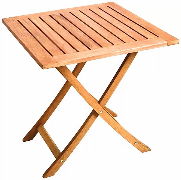 Merxx Klapptisch Quadratisch Braun 70 cm x 70 cm günstig online kaufen