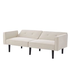 Merax Schlafsofa mit Liegefunktion, 2-in-1 Multifunktions-Sofabett günstig online kaufen