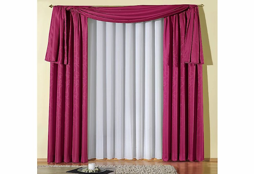 Wirth Vorhang "Janine" Kräuselband 1 Stk. tlg. günstig online kaufen